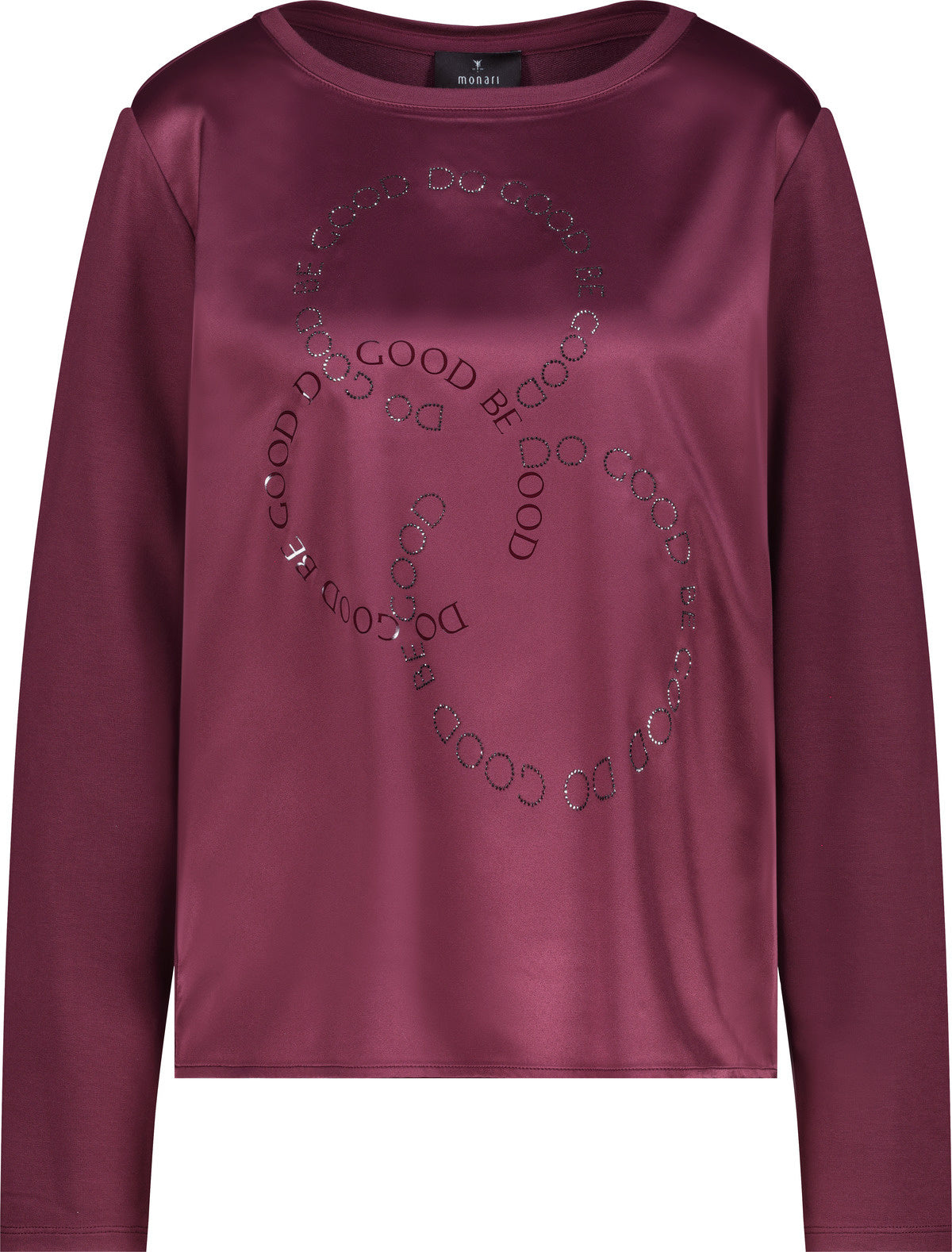 Langarmshirt aus Viskosemix - 359 bordeaux - Rot