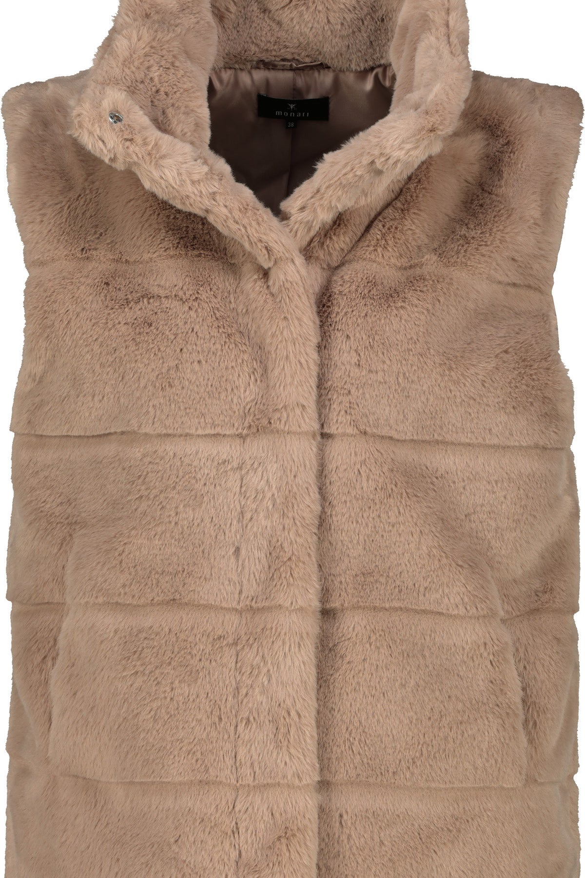 Weste aus Fun Fur - 517 truffle - Beige
