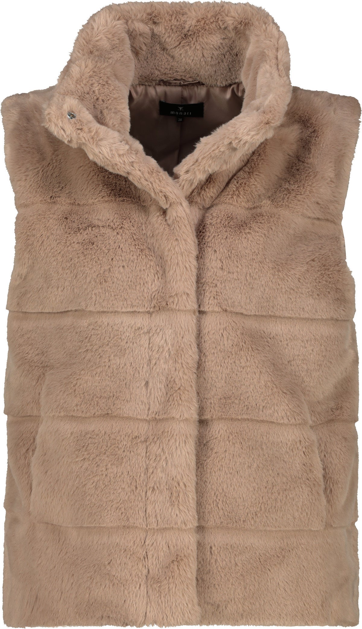 Weste aus Fun Fur - 517 truffle - Beige