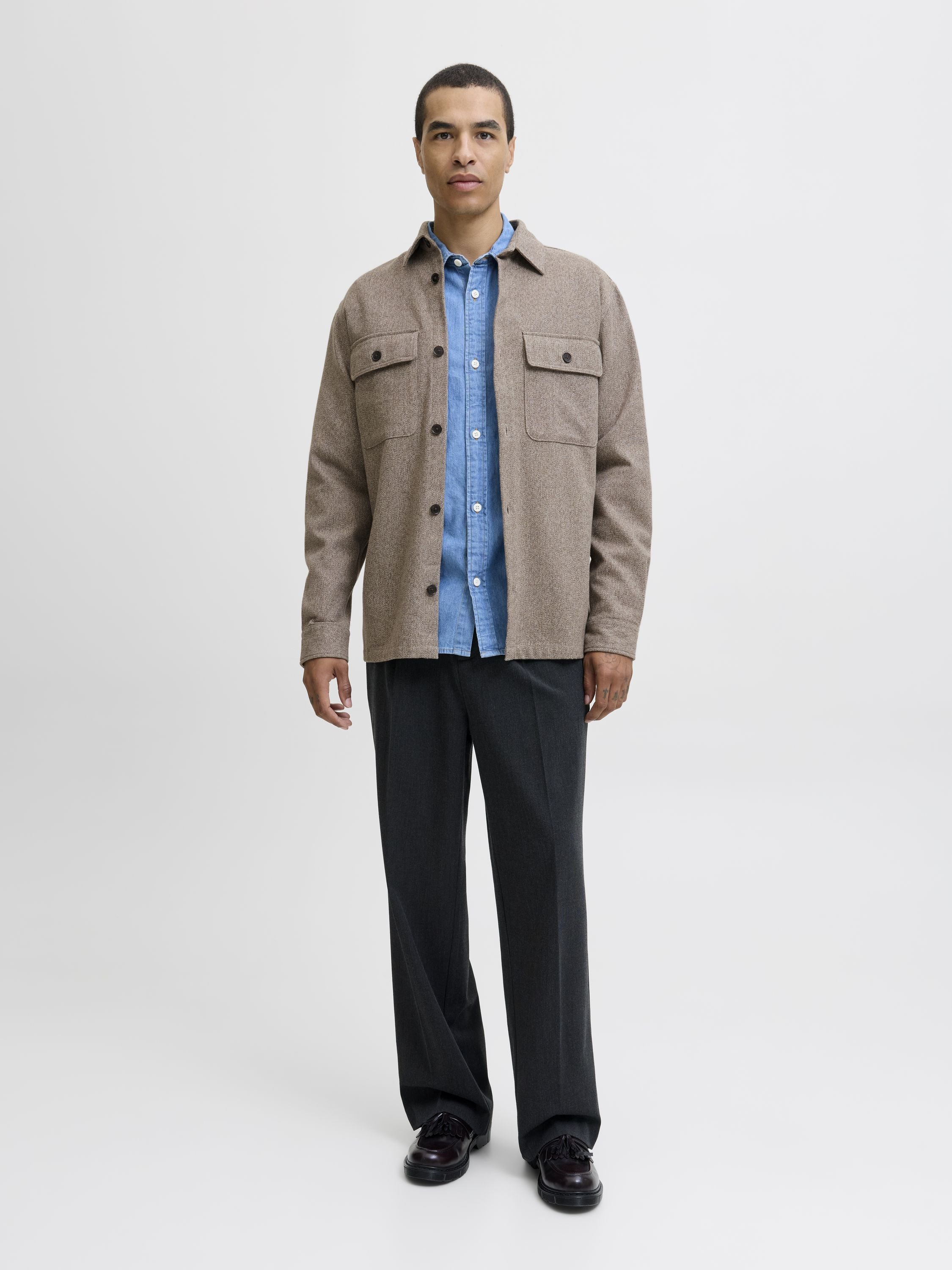 Overshirt - Brindle - Grau