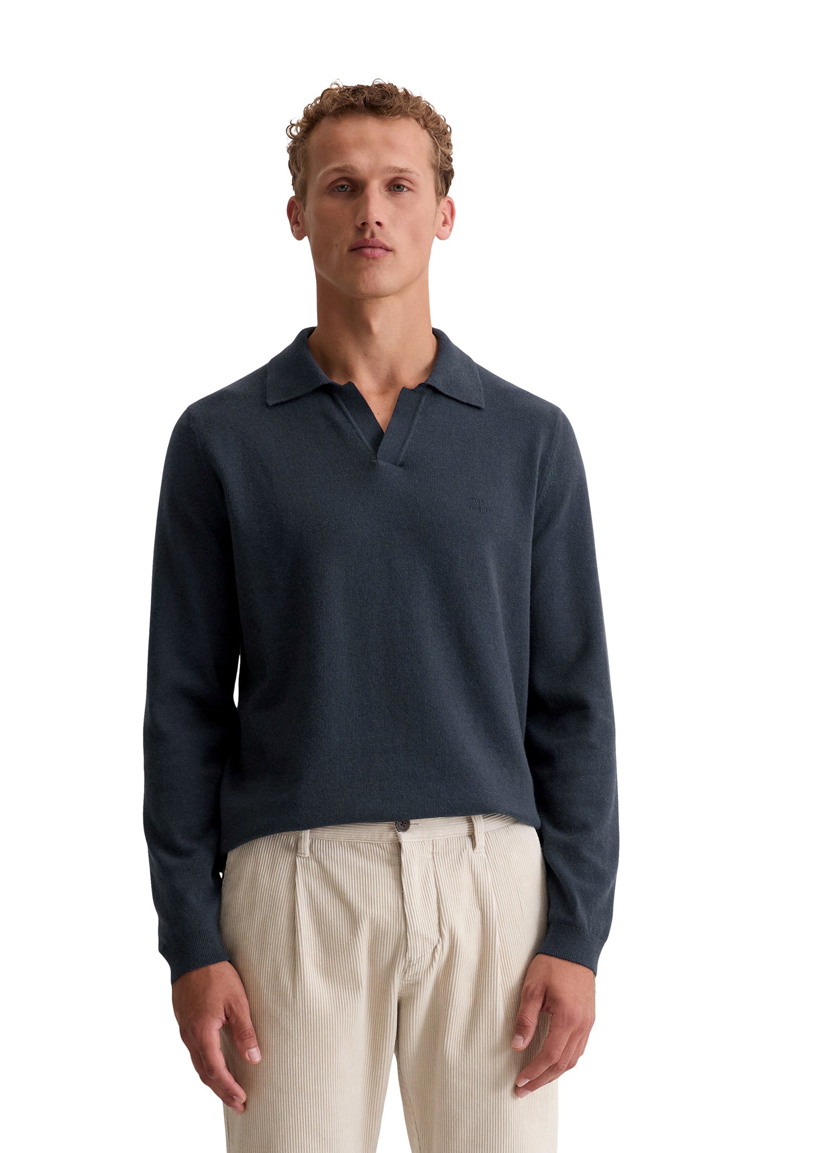 Strickpullover - 898-dark navy - Blau