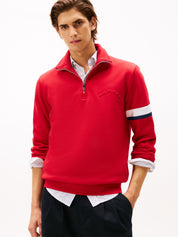 Pullover mit Troyerkragen - XLD-RED - Rot