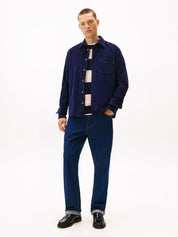 Cordovershirt aus Baumwolle - BCL-BLUE - Blau