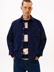 Cordovershirt aus Baumwolle - BCL-BLUE - Blau