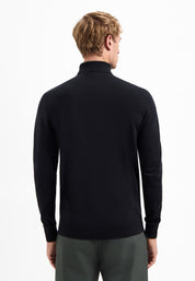 Rollkragenpullover - 020-Black - Schwarz
