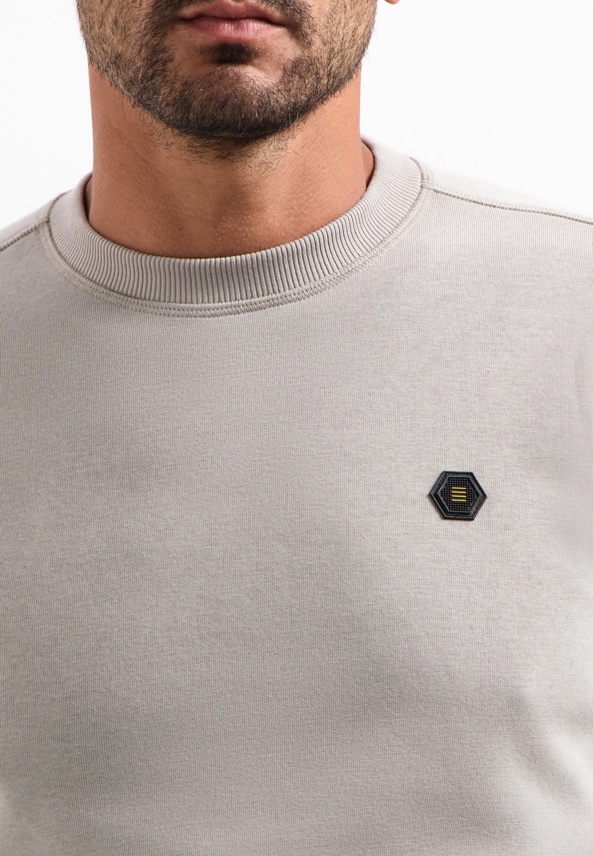 Sweatshirt - 018-Clay - Grau