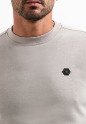 Sweatshirt - 018-Clay - Grau