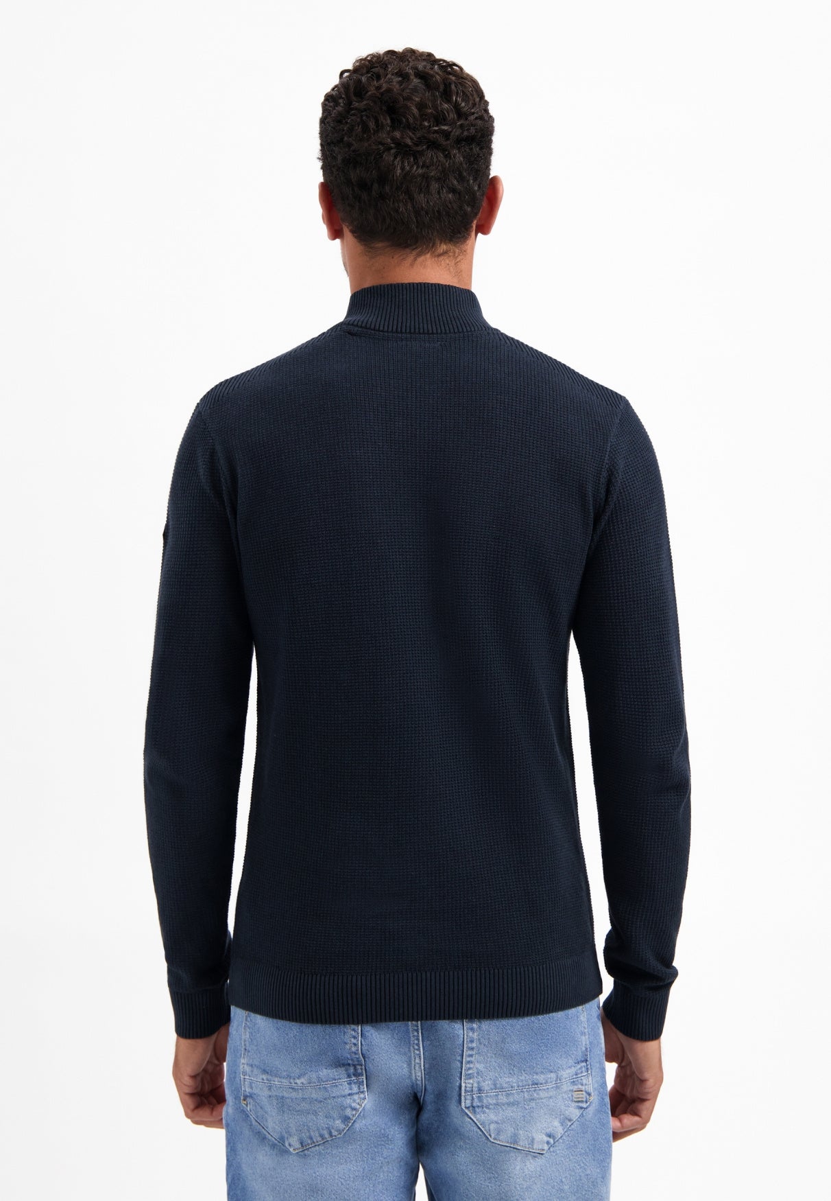 Strickpullover aus Baumwolle - 078-Night - Blau