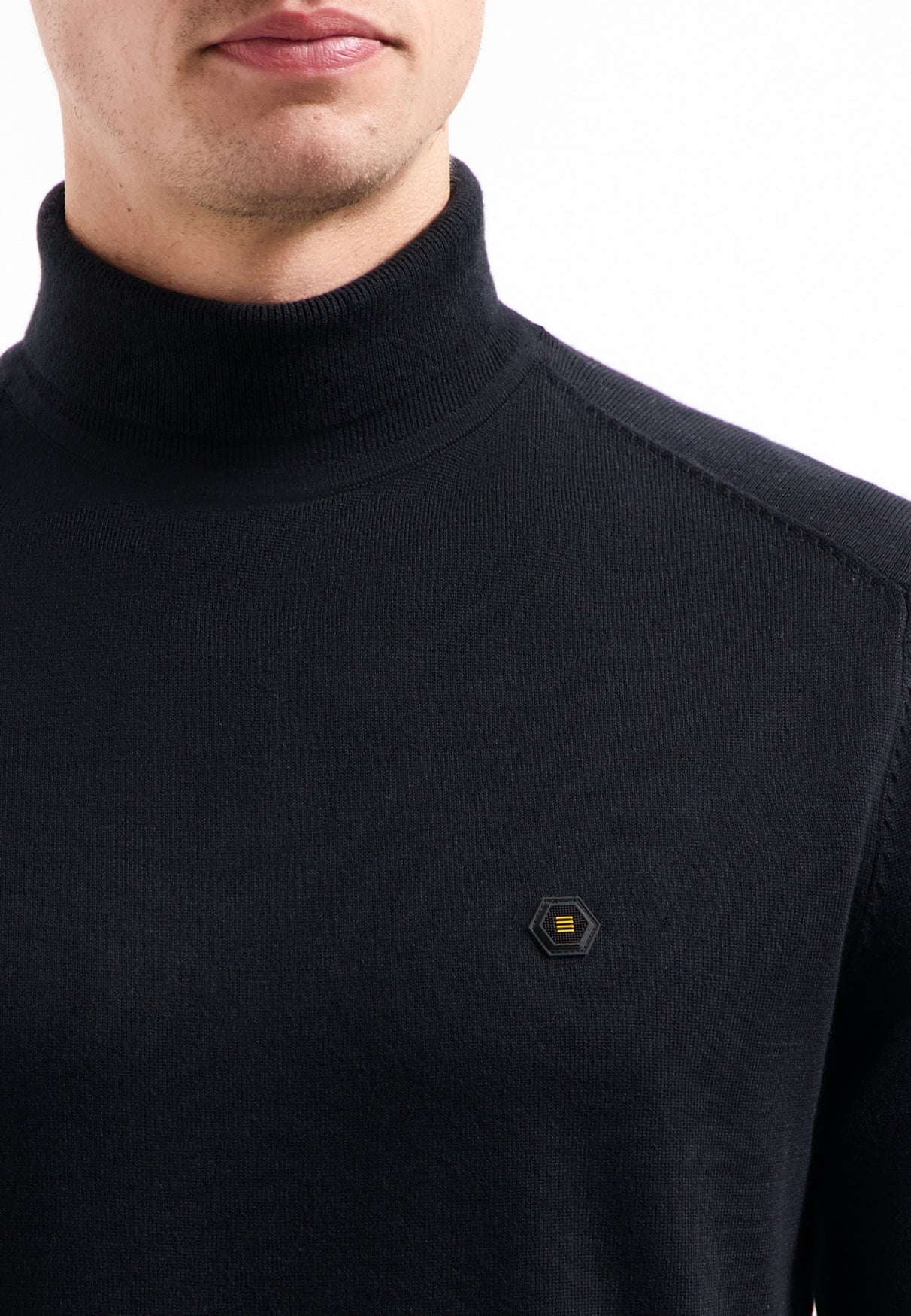 Rollkragenpullover - 020-Black - Schwarz