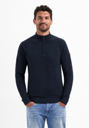 Strickpullover aus Baumwolle - 078-Night - Blau