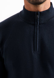 Strickpullover aus Baumwolle - 078-Night - Blau