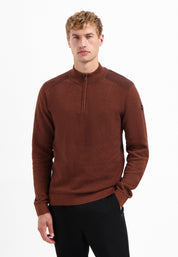 Strickpullover aus Baumwolle - 141-Terra - Braun