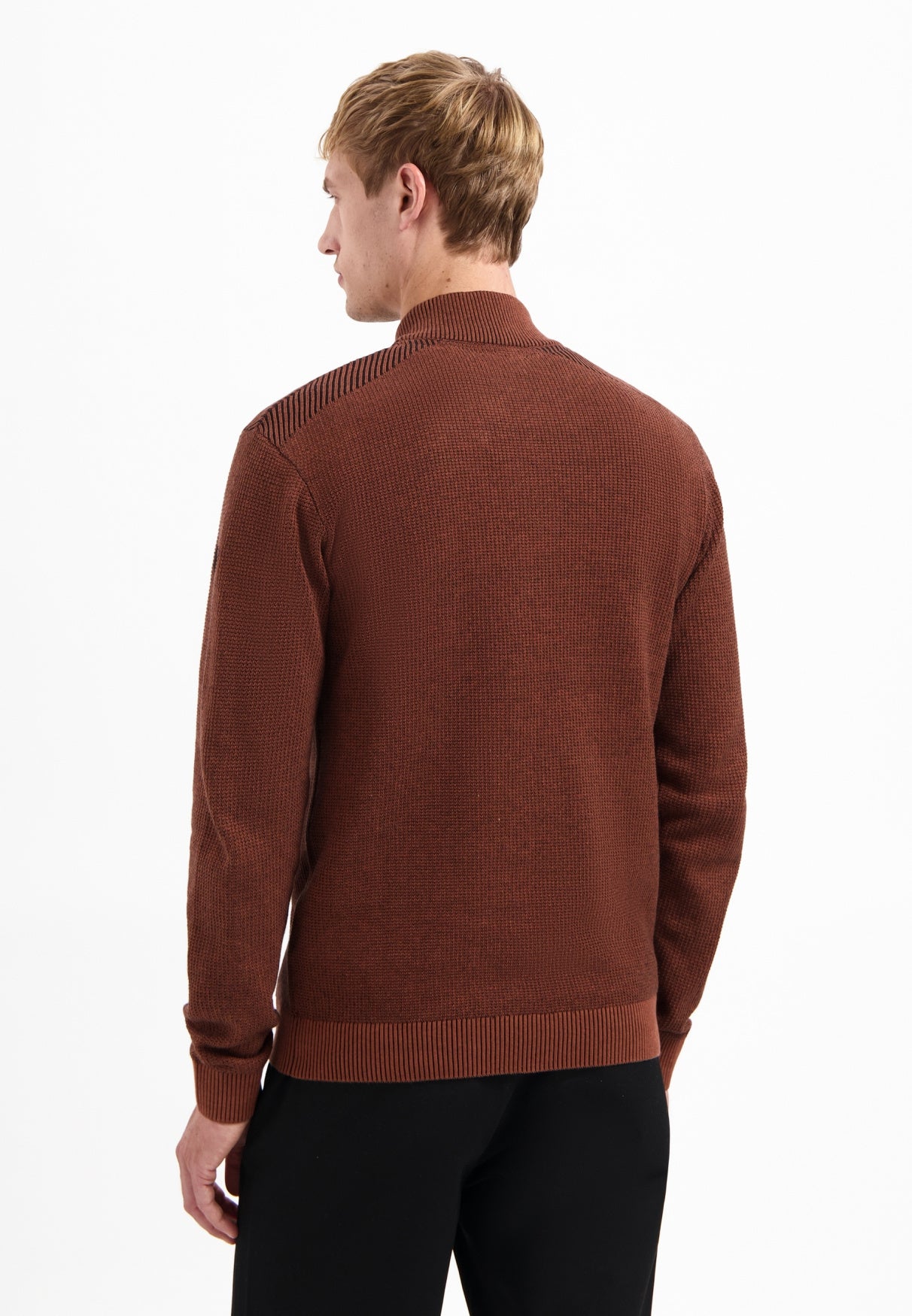 Strickpullover aus Baumwolle - 141-Terra - Braun