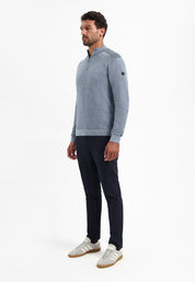 Strickpullover aus Baumwolle - 138-Dusty Blue - Blau