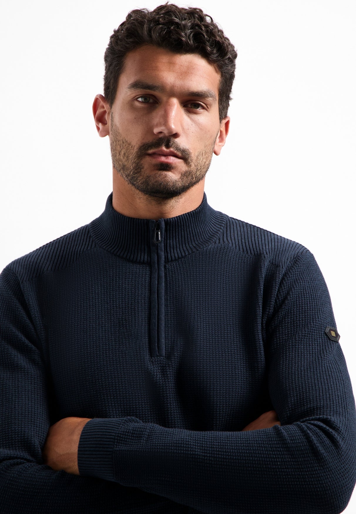 Strickpullover aus Baumwolle - 078-Night - Blau
