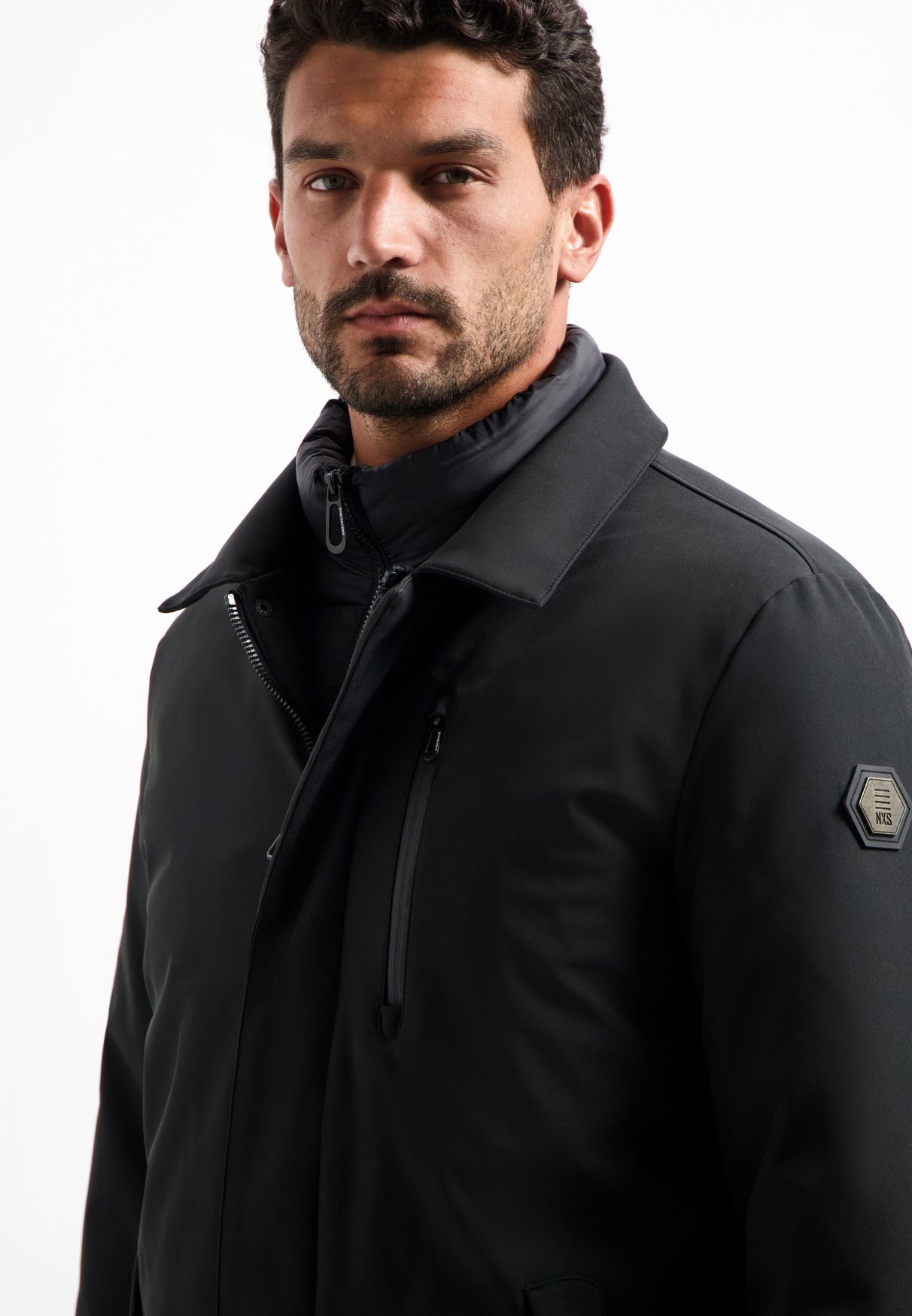 Parka NOX mit Stehkragen - 020-Black - Schwarz
