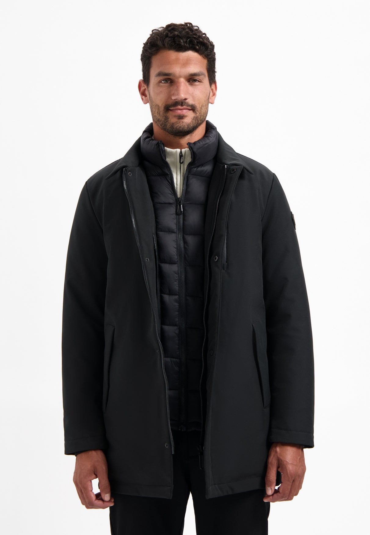 Parka NOX mit Stehkragen - 020-Black - Schwarz