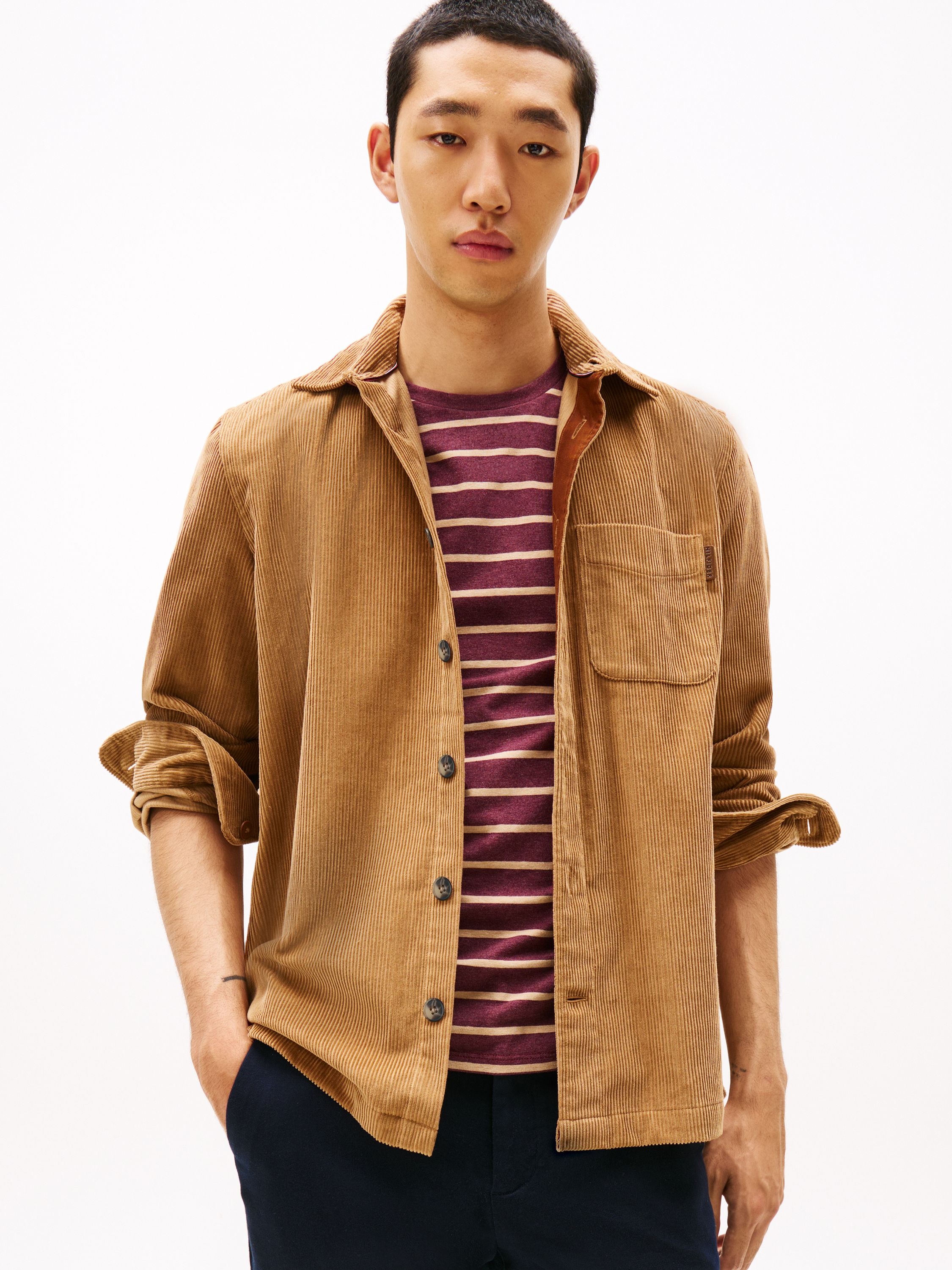 Cordovershirt aus Baumwolle - 0HD-BROWN - Braun