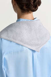 Dreiecksschal aus Wollmix - 845-grey melangé - Grau