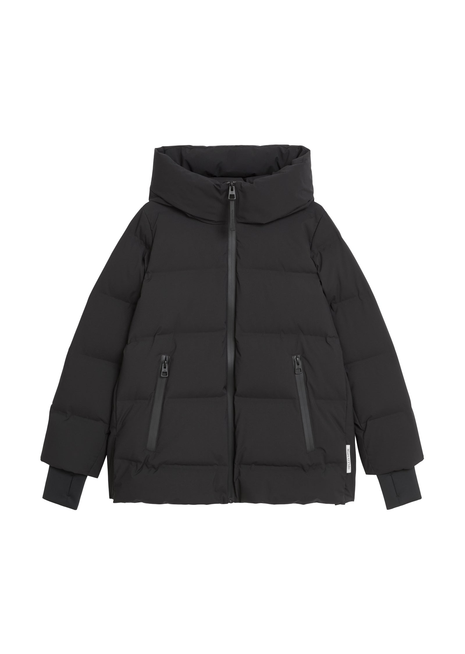 Daunenjacke mit Kapuze - 990-black - Schwarz