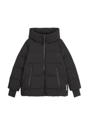 Daunenjacke mit Kapuze - 990-black - Schwarz