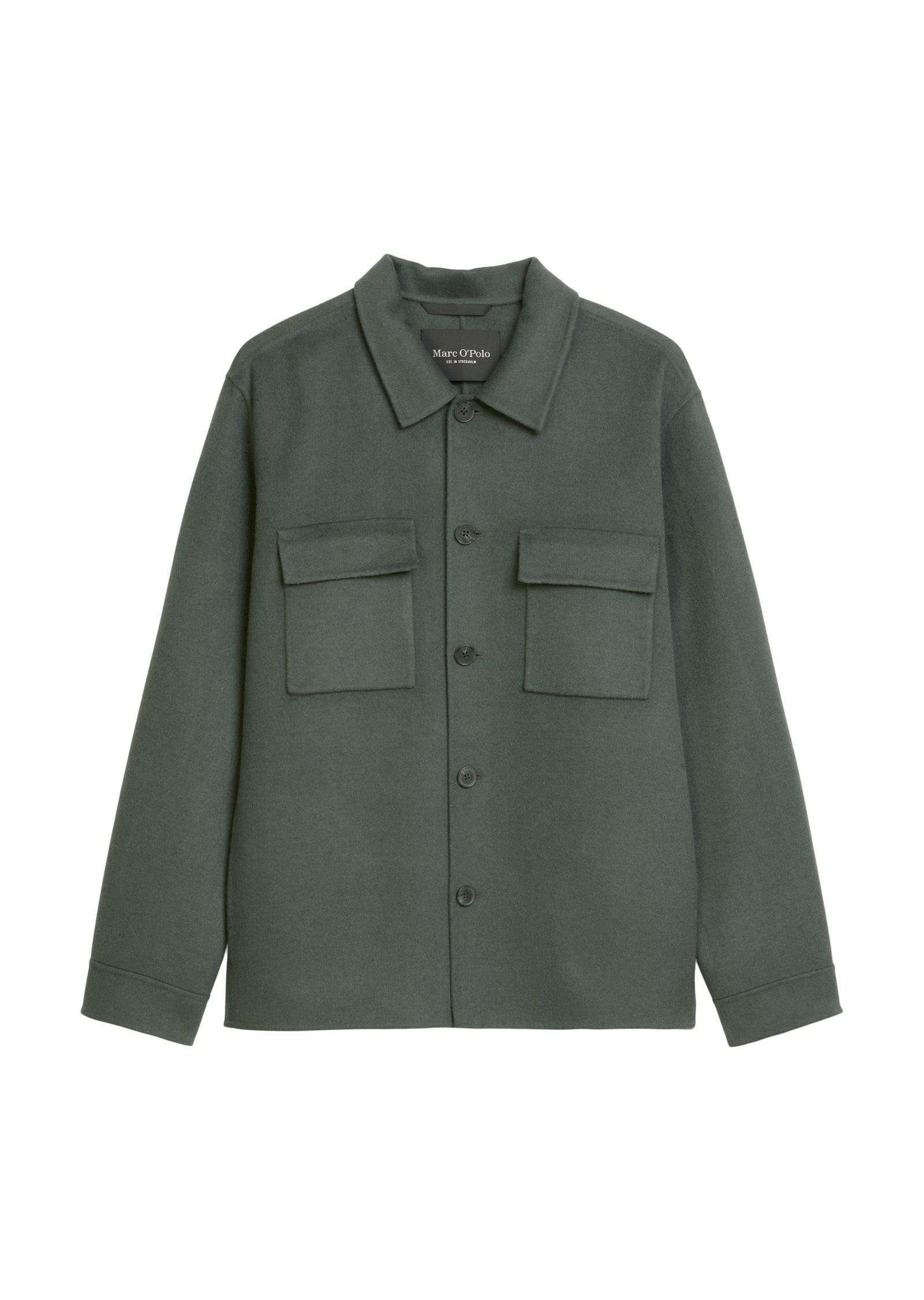 Overshirt aus Wollmix - 451-mangrove - Grün
