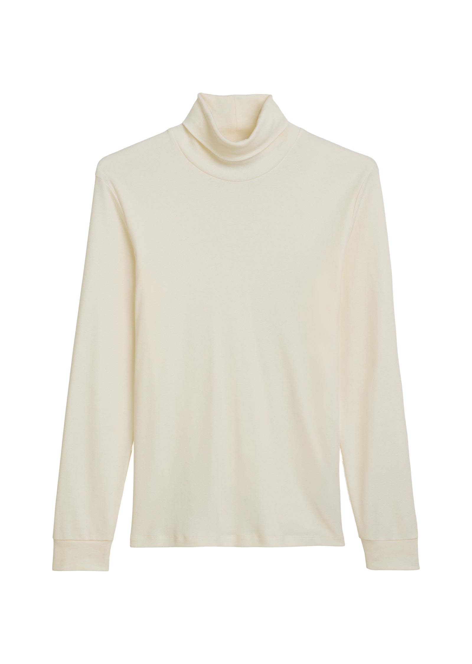 Strickpullover mit Turtleneck - 152-white cotton - Weiß