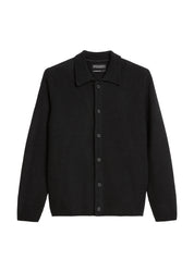 Strickjacke aus Schurwoll-Mix - 990-black - Schwarz