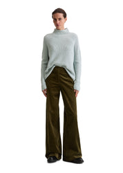 Strickpullover mit Turtleneck - 821-silvery blue - Blau