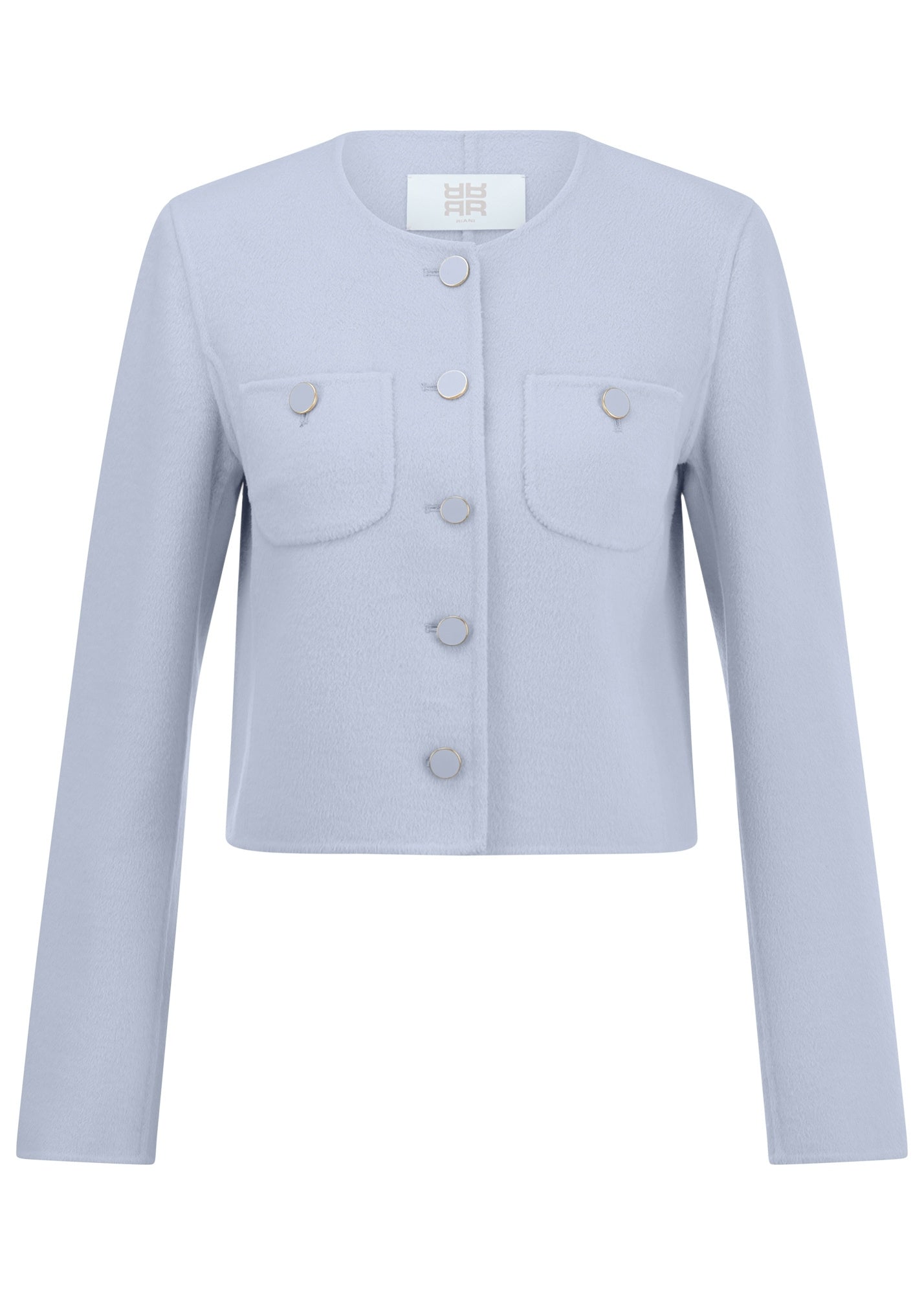 Jacke aus Wollmix - 407-stellar - Blau