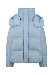 Winterjacke mit Kapuze - 407-stellar - Blau