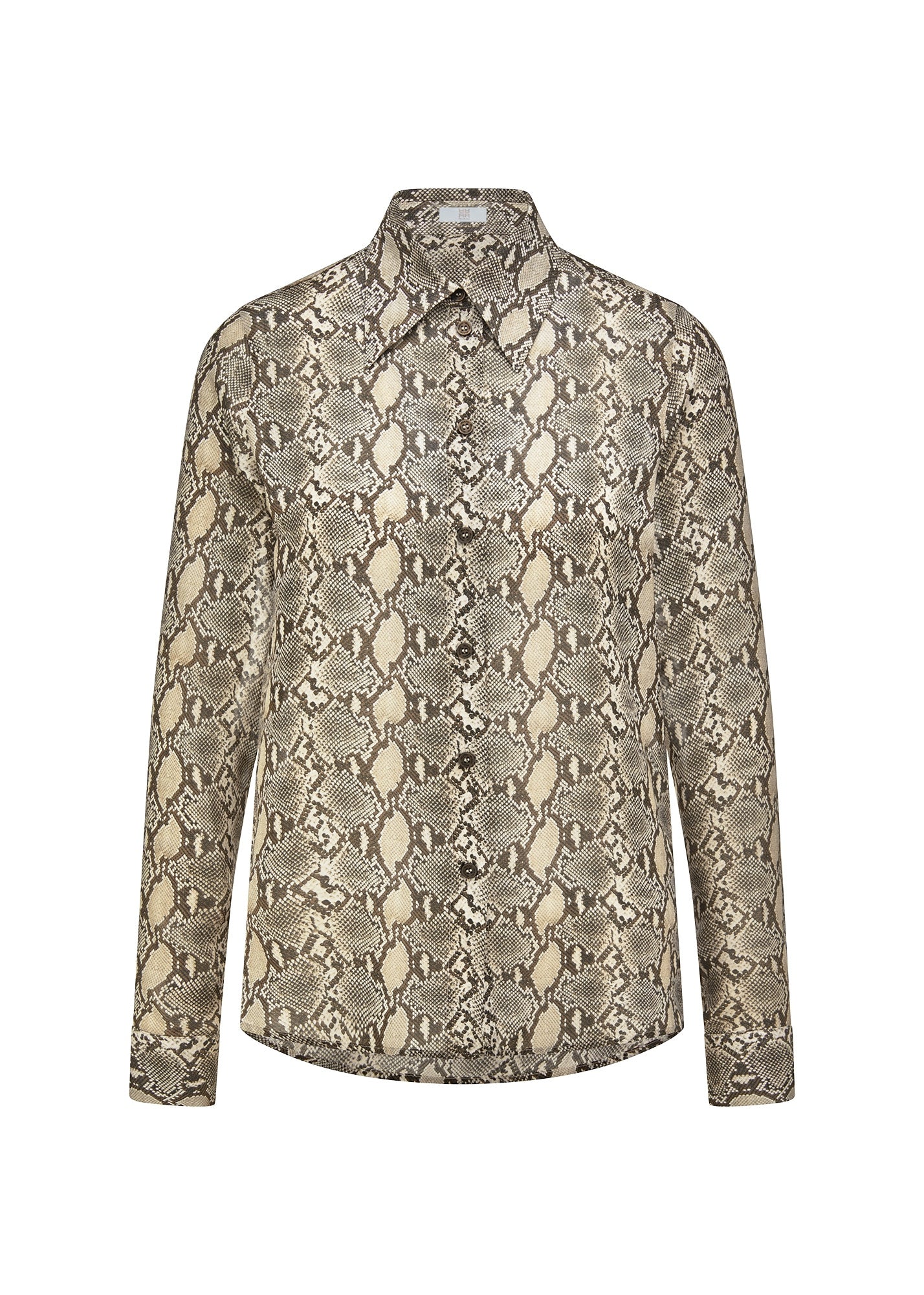 Bluse aus Viskose - 859-panama patterned - Grün
