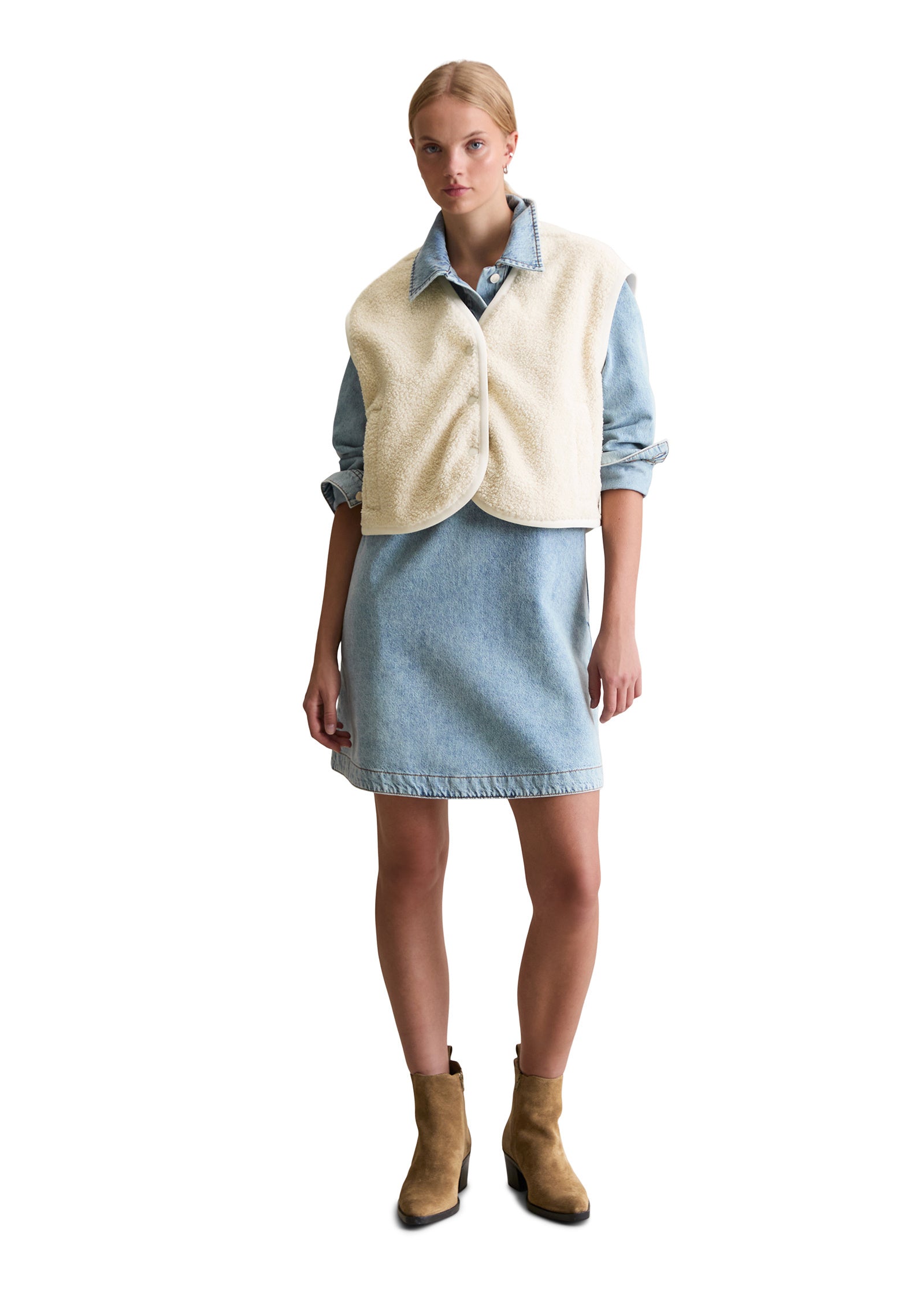 Weste - 1171-White Blush - Creme