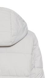 Steppmantel mit abnehmbarer Kapuze - 42-Silver - Grau