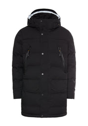 Funktionsjacke mit abnehmbarer Kapuze - 88-Asphalt - Schwarz