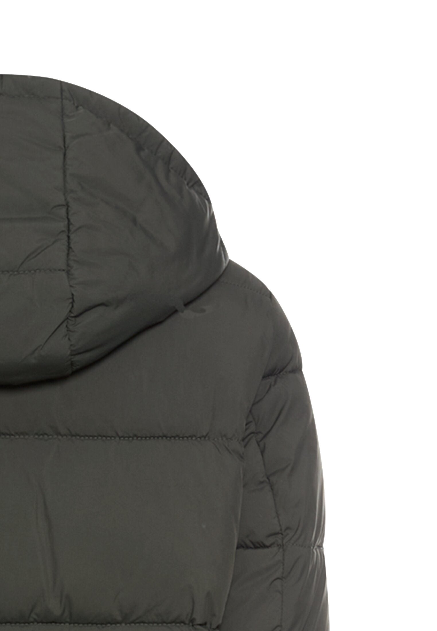 Steppmantel mit abnehmbarer Kapuze - 38-Forest Night - Grün