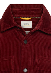 Overshirt aus Cord - 57-Amber Red - Rot