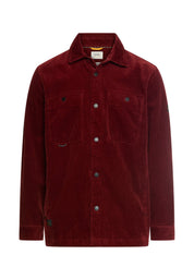 Overshirt aus Cord - 57-Amber Red - Rot