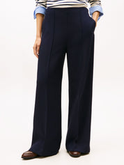 Bundfaltenhose Wide Leg - C1G-BLUE - Blau
