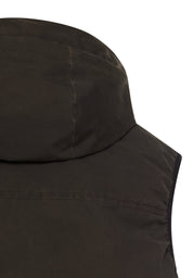 Weste mit Kapuze - 27-Dark Brown - Braun