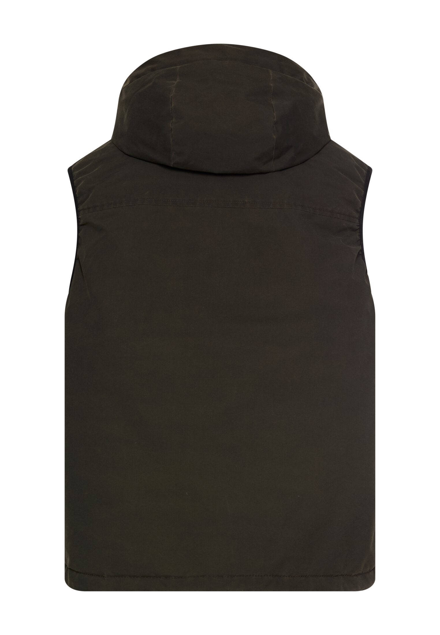 Weste mit Kapuze - 27-Dark Brown - Braun