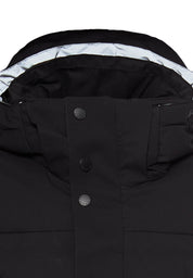 Funktionsjacke mit abnehmbarer Kapuze - 88-Asphalt - Schwarz