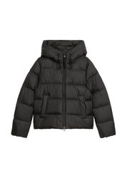 Steppjacke mit Kapuze - 0001-Black - Schwarz