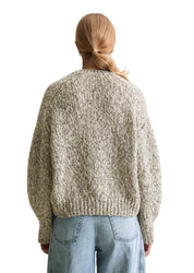 Strickpullover aus Wollmix - 0093-Black_Multi_01 - Grau