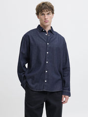 Jeanshemd aus Baumwolle - Dark Blue Denim - Blau