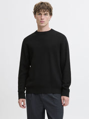 Strickpullover aus Baumwolle - Black - Schwarz