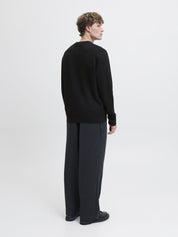 Strickpullover aus Baumwolle - Black - Schwarz