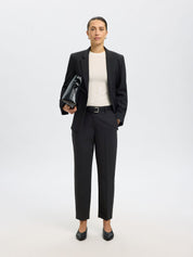 SLFRITA-RIA MW CROPPED PANT FD NOOS - Black - Schwarz