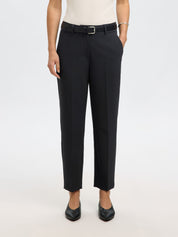 SLFRITA-RIA MW CROPPED PANT FD NOOS - Black - Schwarz