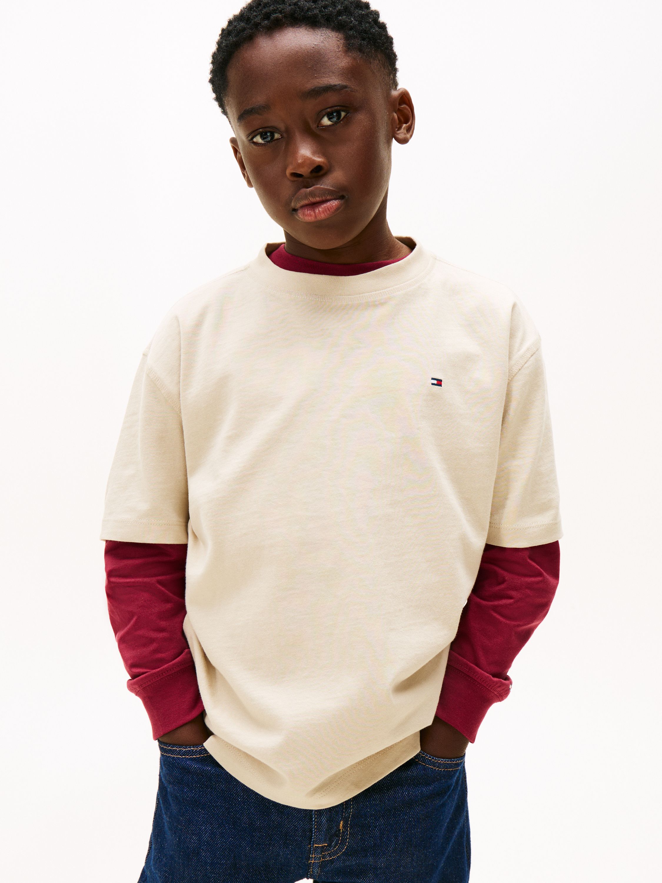 T-Shirt aus Baumwolle - ABY-BEIGE - Beige